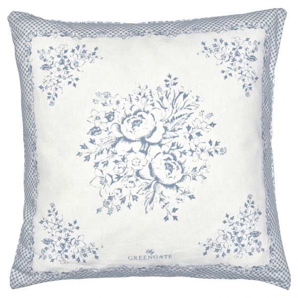 GREENGATE Kissenhülle Stephanie Dusty Blue 40x40