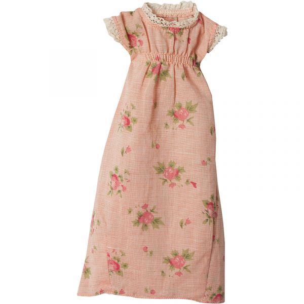MAILEG Hasenkleidung Kleid mit Blumenmuster maxi