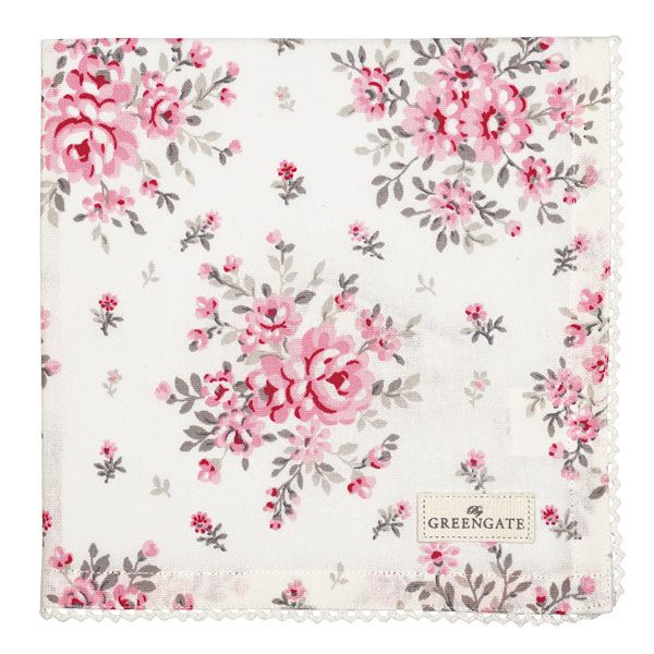 GREENGATE Serviette Flora White