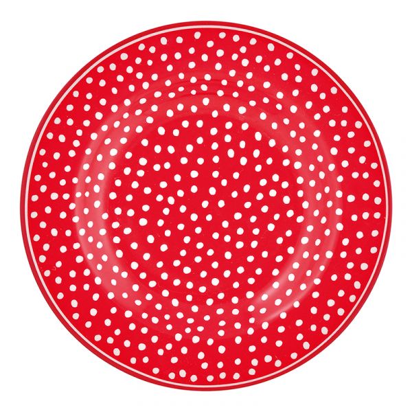 GREENGATE Kleiner Teller Dot Red