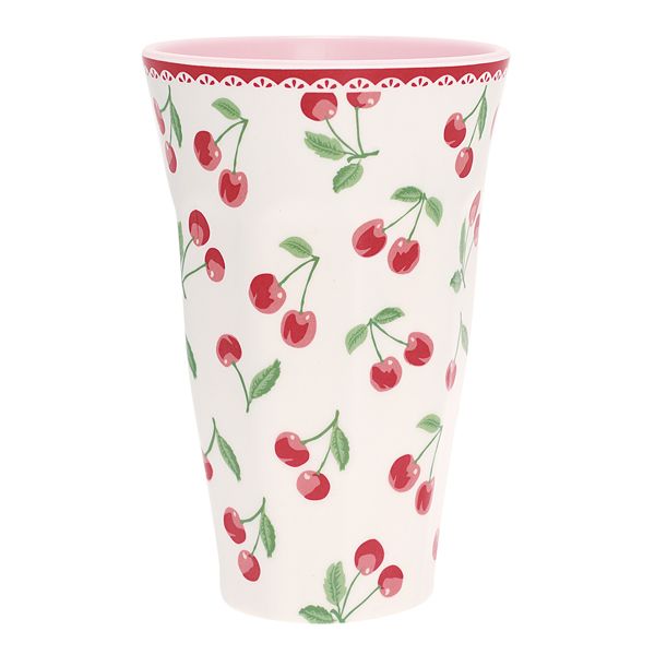 GREENGATE Großer Melaminbecher Cherry White