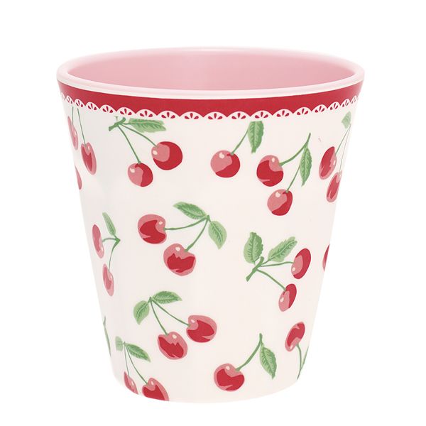 GREENGATE Melaminbecher Cherry White